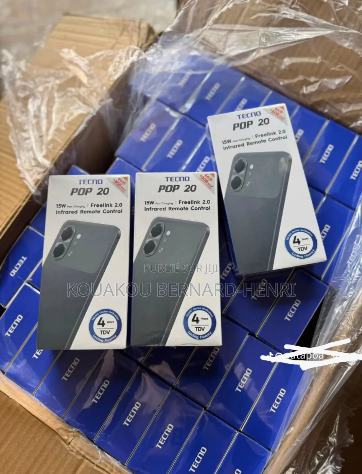 Nouveau Tecno Pop 20 128 GB Noir