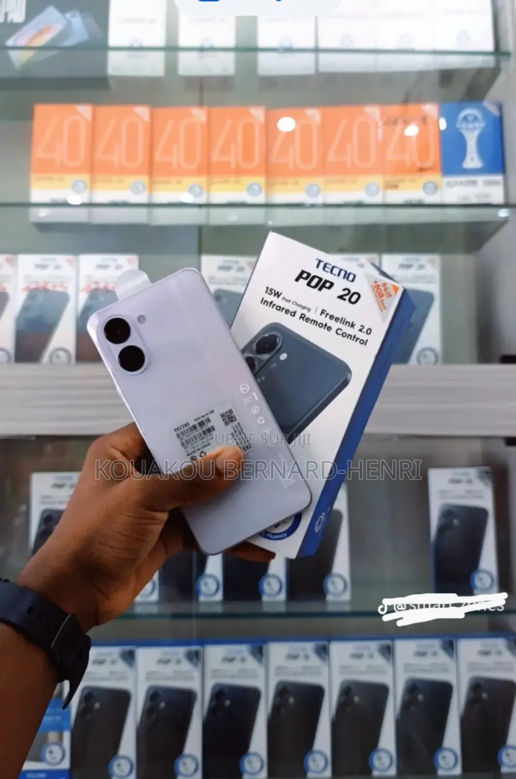 Nouveau Tecno Pop 20 128 GB Noir