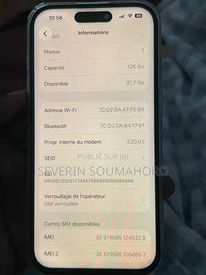 Nouveau Apple iPhone 15 128 GB Gris