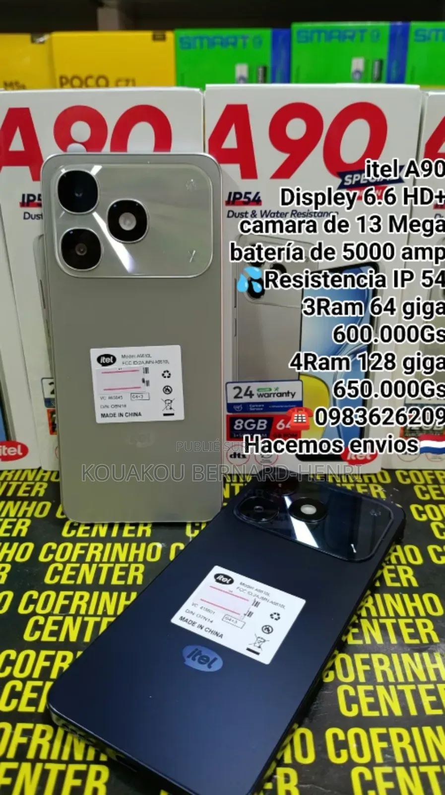 Nouveau Itel A90 128 GB Doré