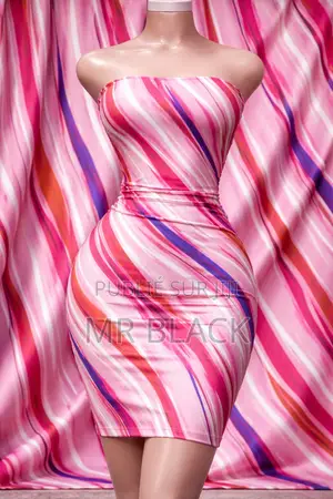 Tissu Tendance 2026 Rose Et Bleu – Haute Qualité