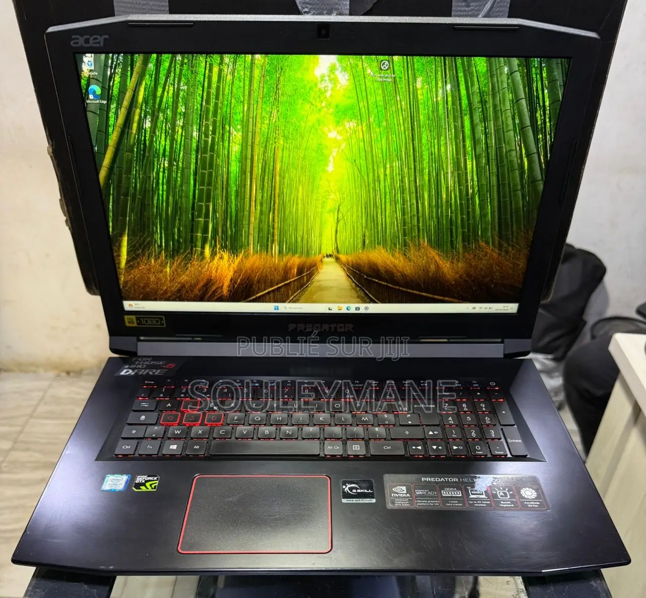 Ordinateur portable Acer Predator 15 16GB Intel Core i7 HDD+SSD 1.5T
