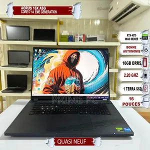 Nouveau Ordinateur portable Gigabyte Aorus 16GB Intel Core i7 SSD 1T