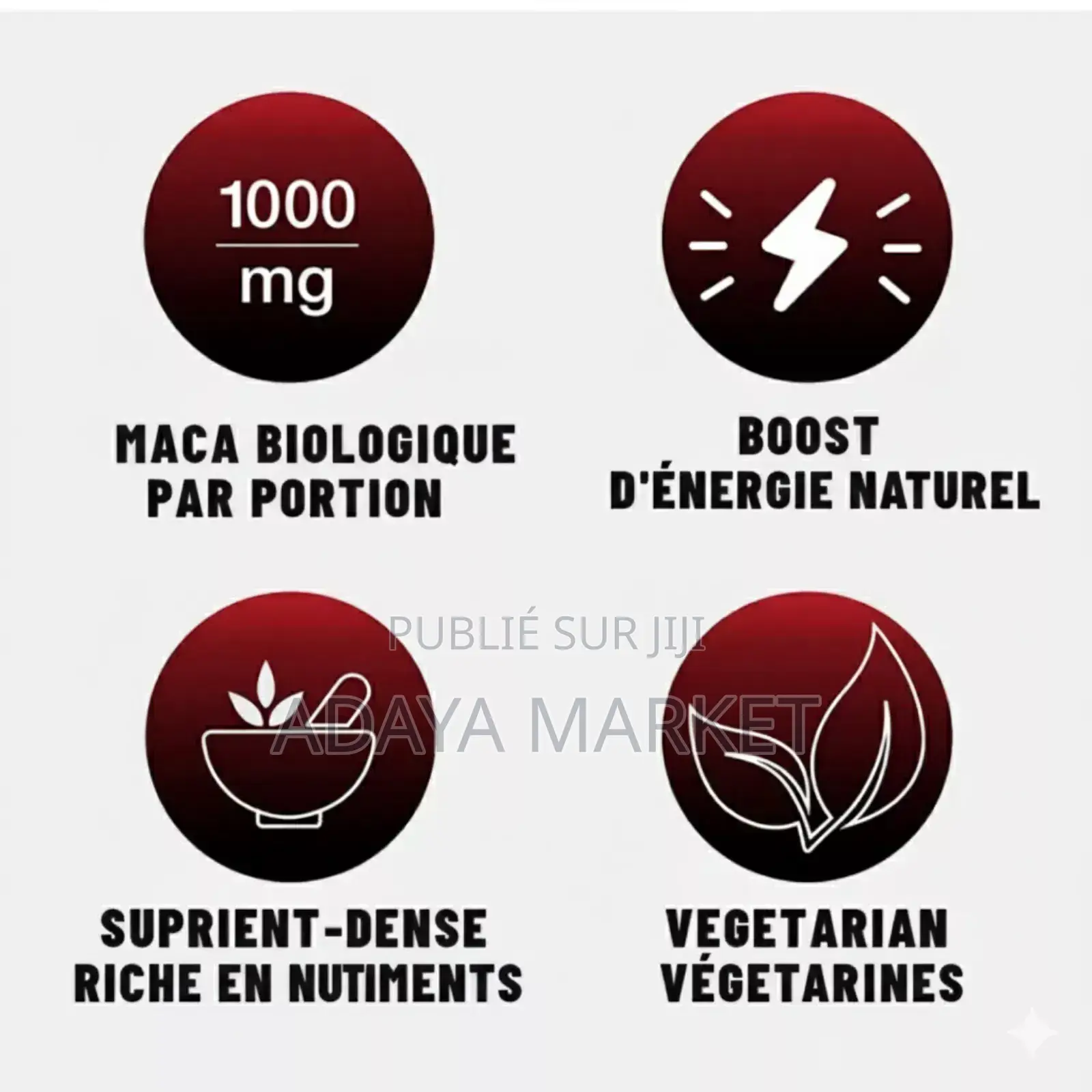 Maca Bio 1900mg 100% Naturel