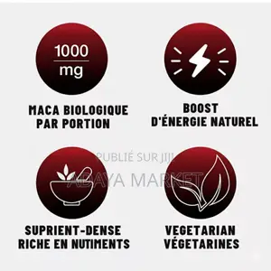 Maca Bio 1900mg 100% Naturel