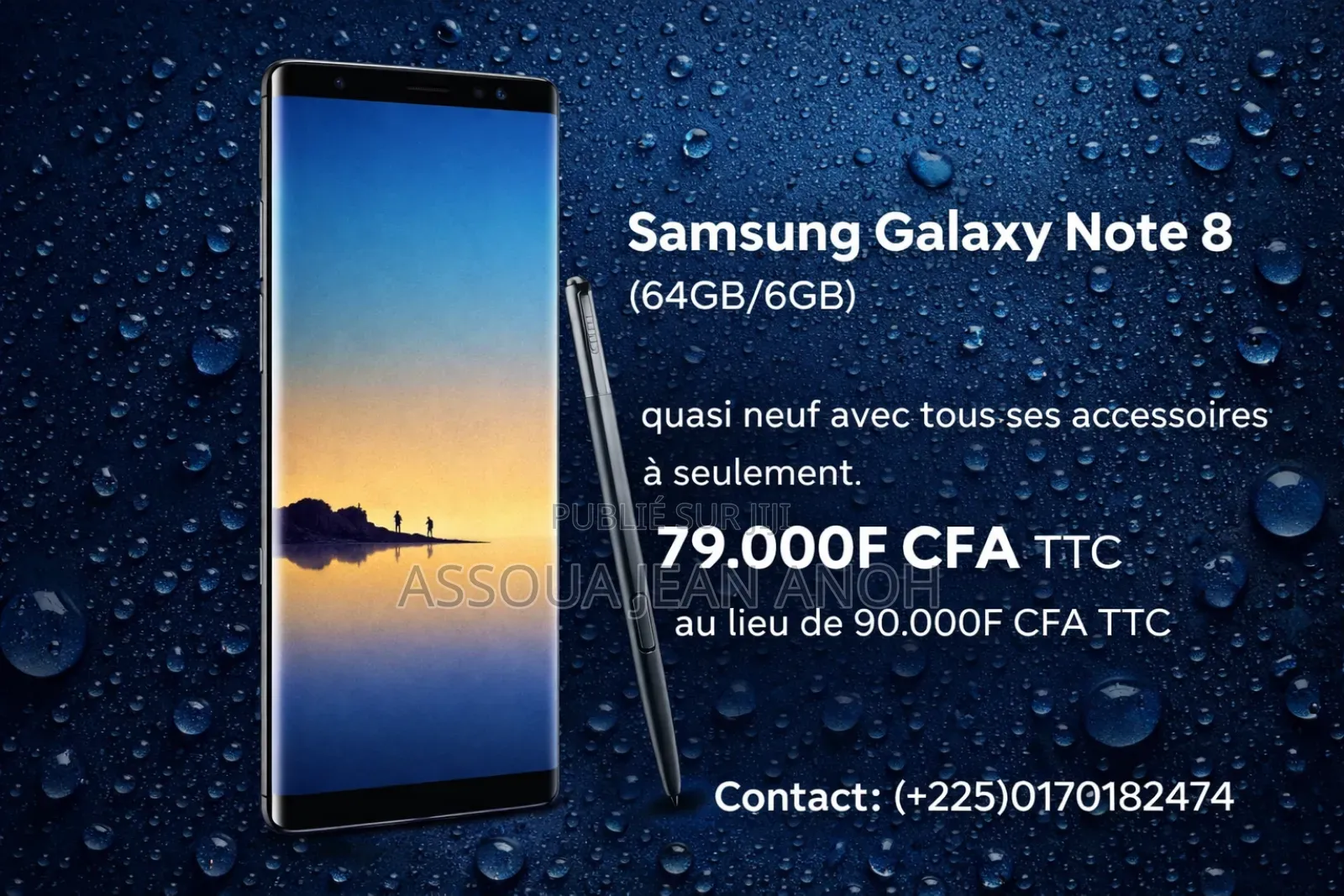 Samsung Galaxy Note 8 64 GB Bleu