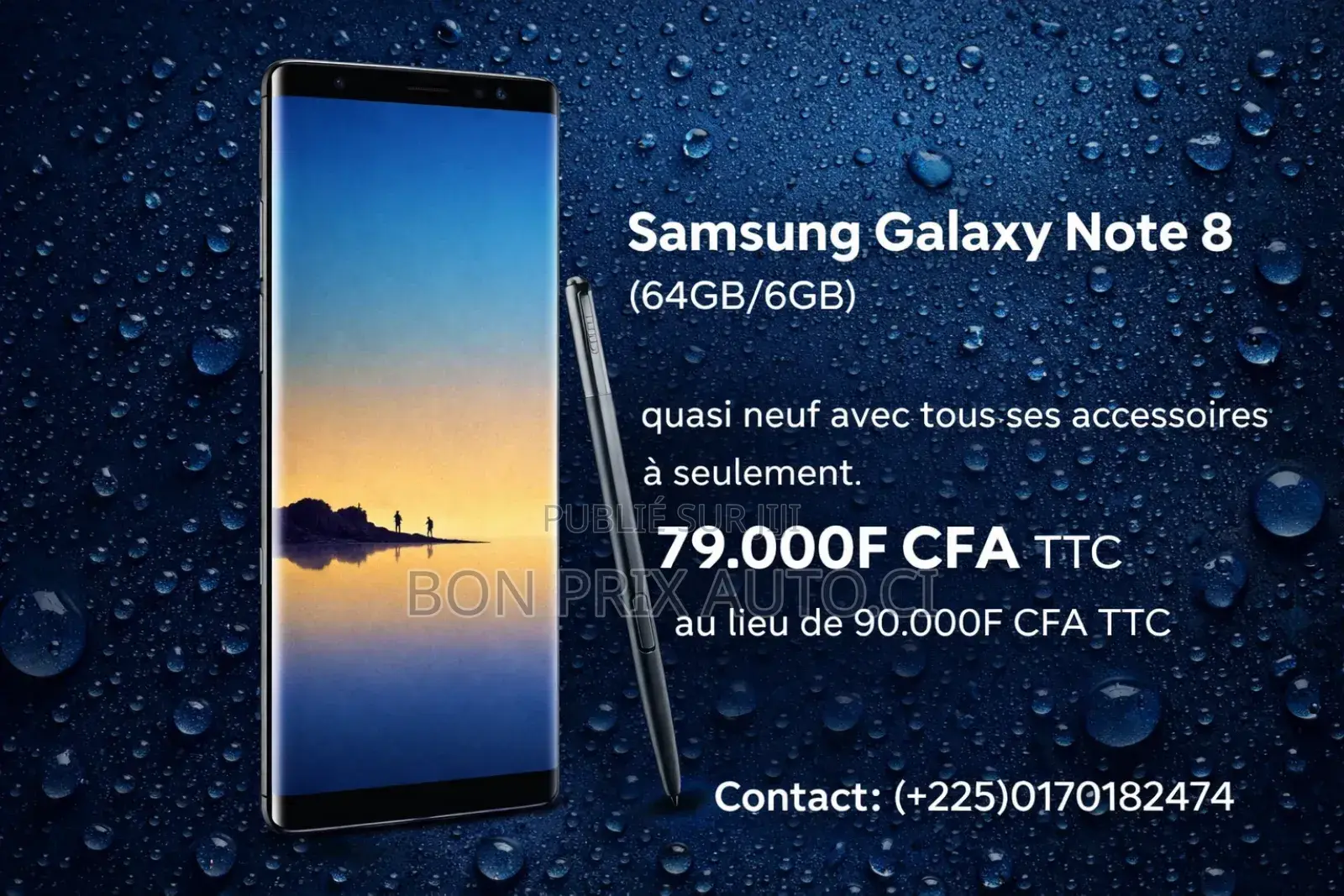 Samsung Galaxy Note 8 64 GB Bleu