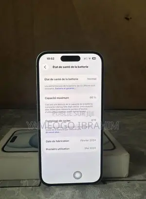 Apple iPhone 15 256 GB Argenté