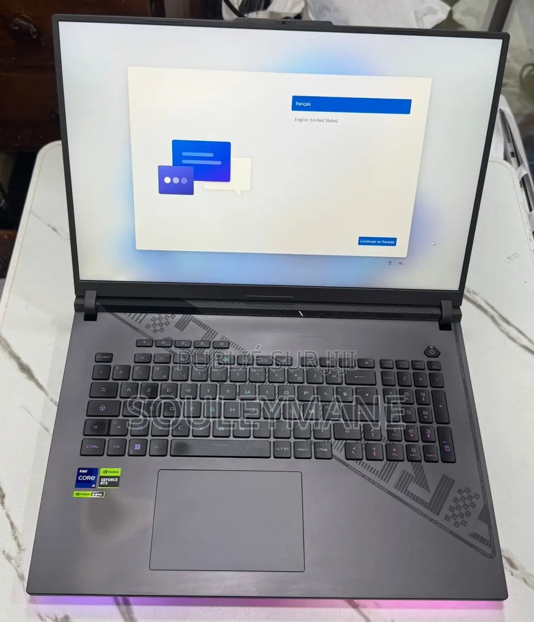 Ordinateur portable Asus ROG Strix G731G 32GB Intel Core i9 SSD 1T