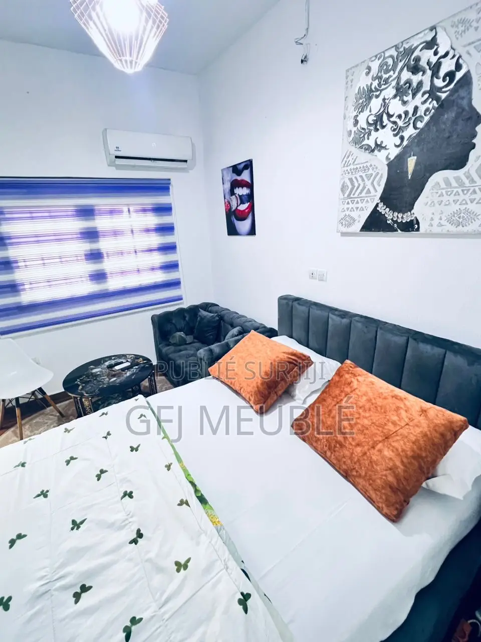 Furnished 1chbre Appartement dans Gfj Meublé, Cocody à Louer