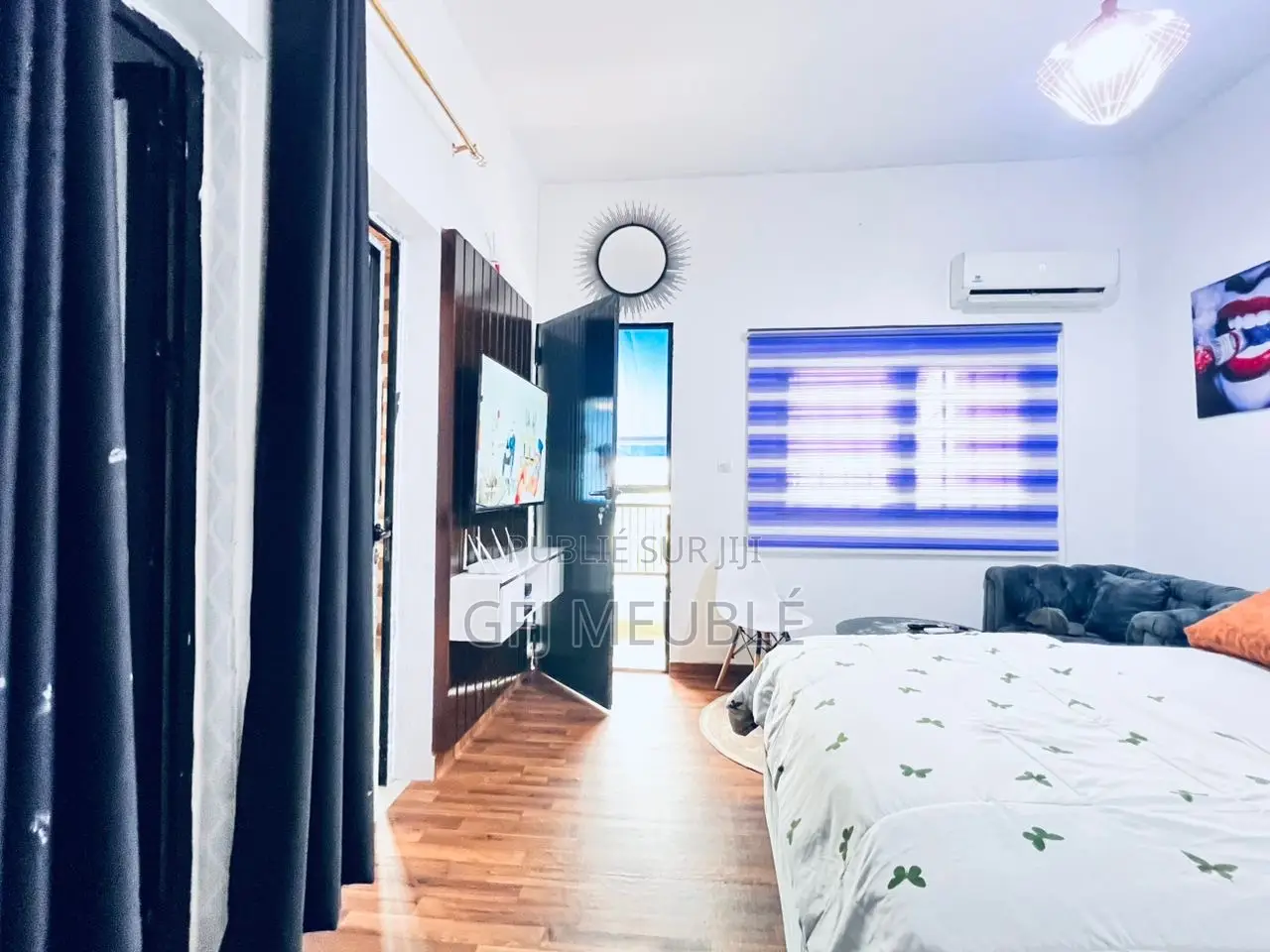 Furnished 1chbre Appartement dans Gfj Meublé, Cocody à Louer