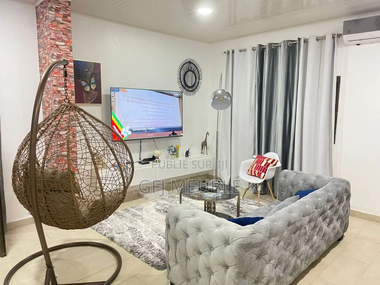 Furnished 2chbre Appartement dans Gfj Meublé, Cocody à Louer