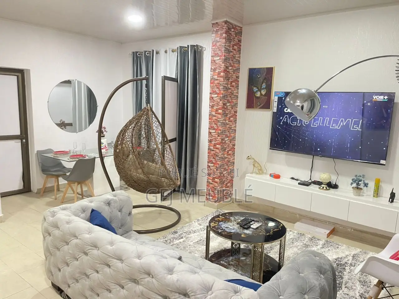 Furnished 2chbre Appartement dans Gfj Meublé, Cocody à Louer