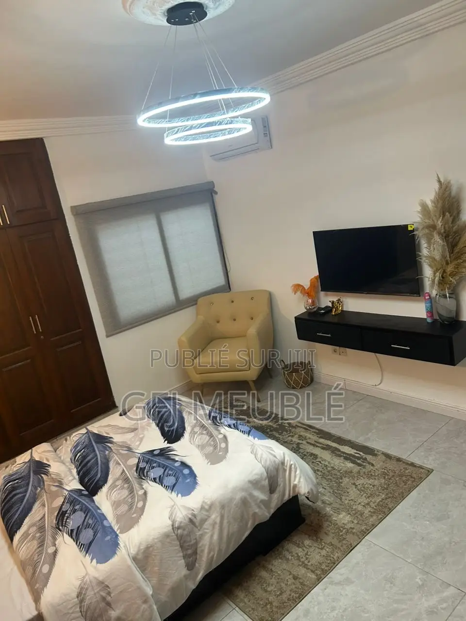 Furnished 1chbre Appartement dans Gfj Meublé, Cocody à Louer