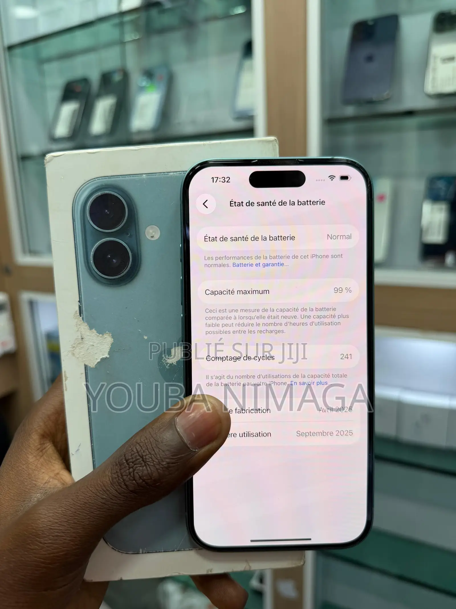 Nouveau Apple iPhone 16 128 GB Vert