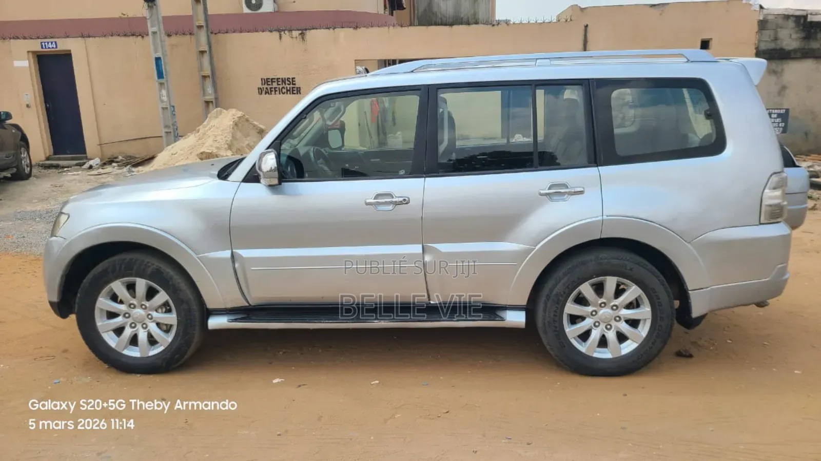 Mitsubishi Pajero 2012 Argenté