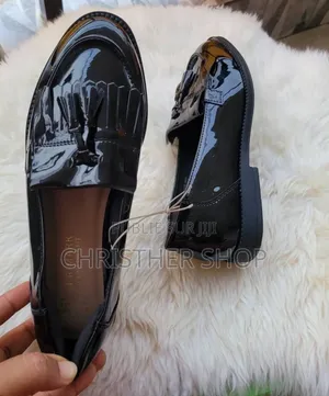 Mocassin Noir Brillant