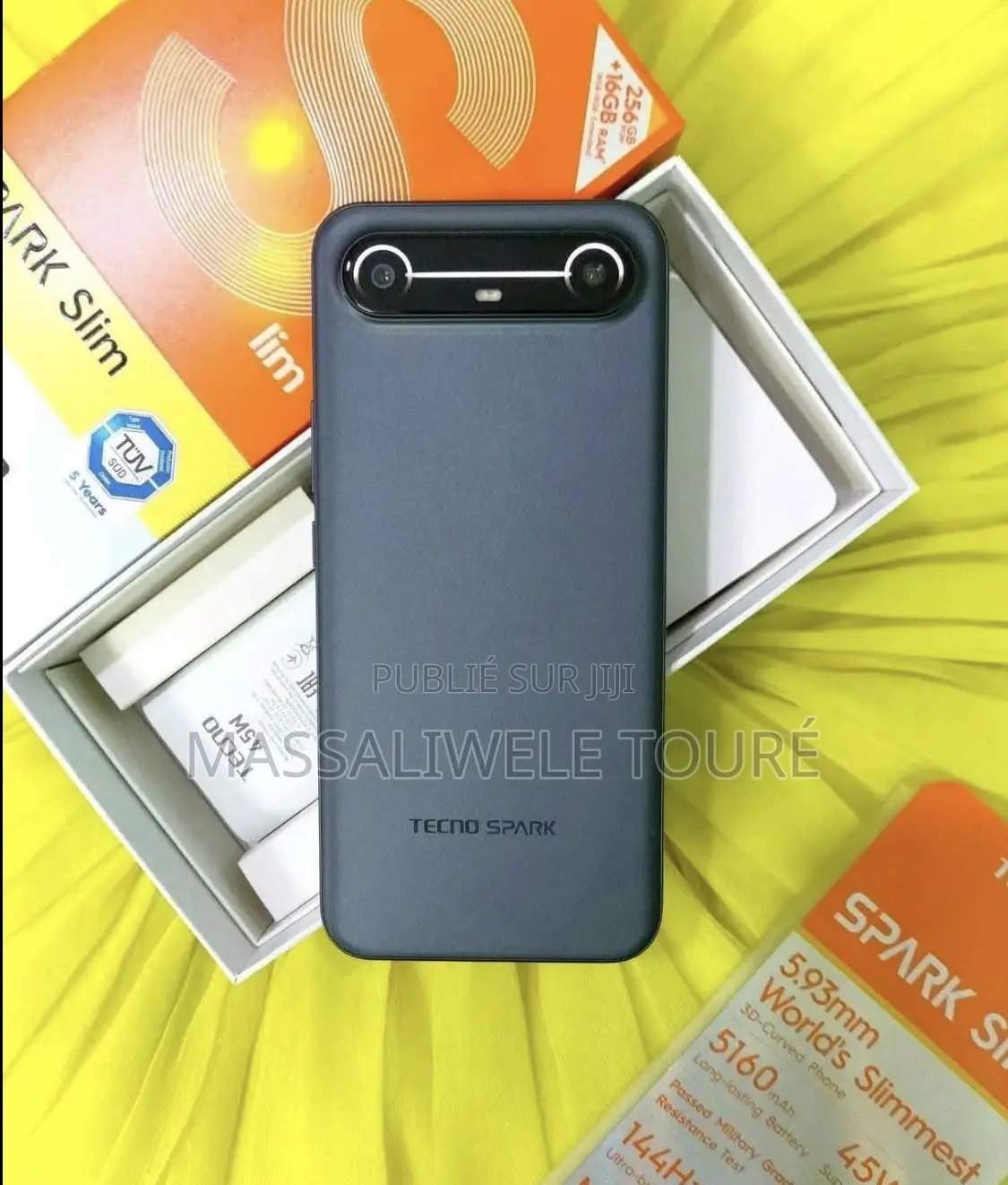 Nouveau Tecno Spark Slim 256 GB Blanc