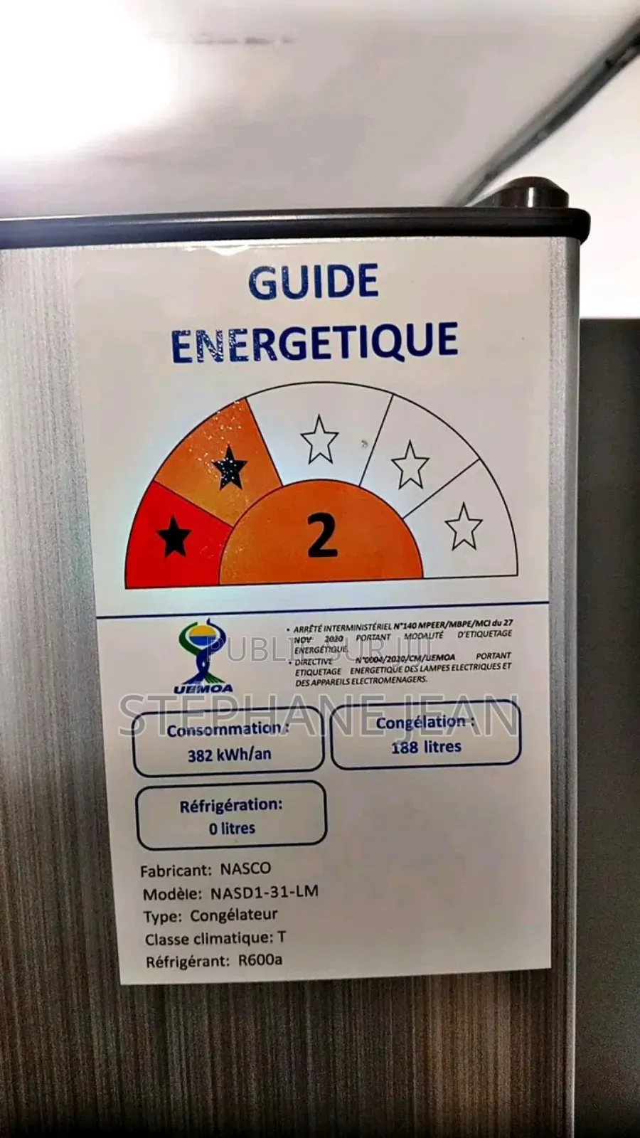 Vendre De Congélateur Nasco