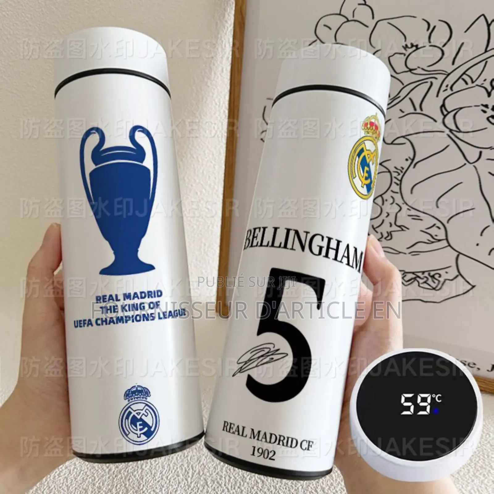 Gourde Isotherme Intelligente Sur Le Thème Du Football,Vendu en Gros