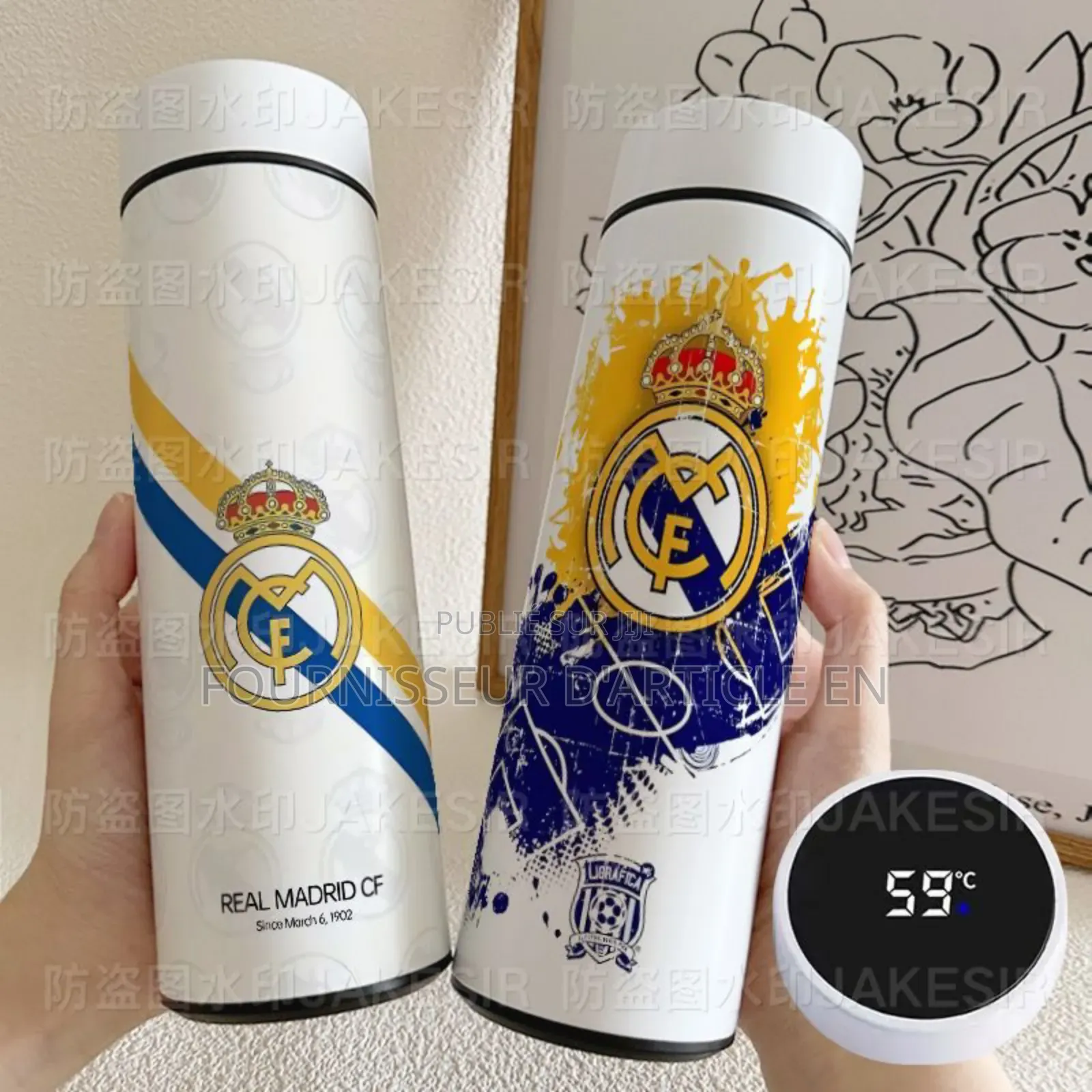 Gourde Isotherme Intelligente Sur Le Thème Du Football,Vendu en Gros