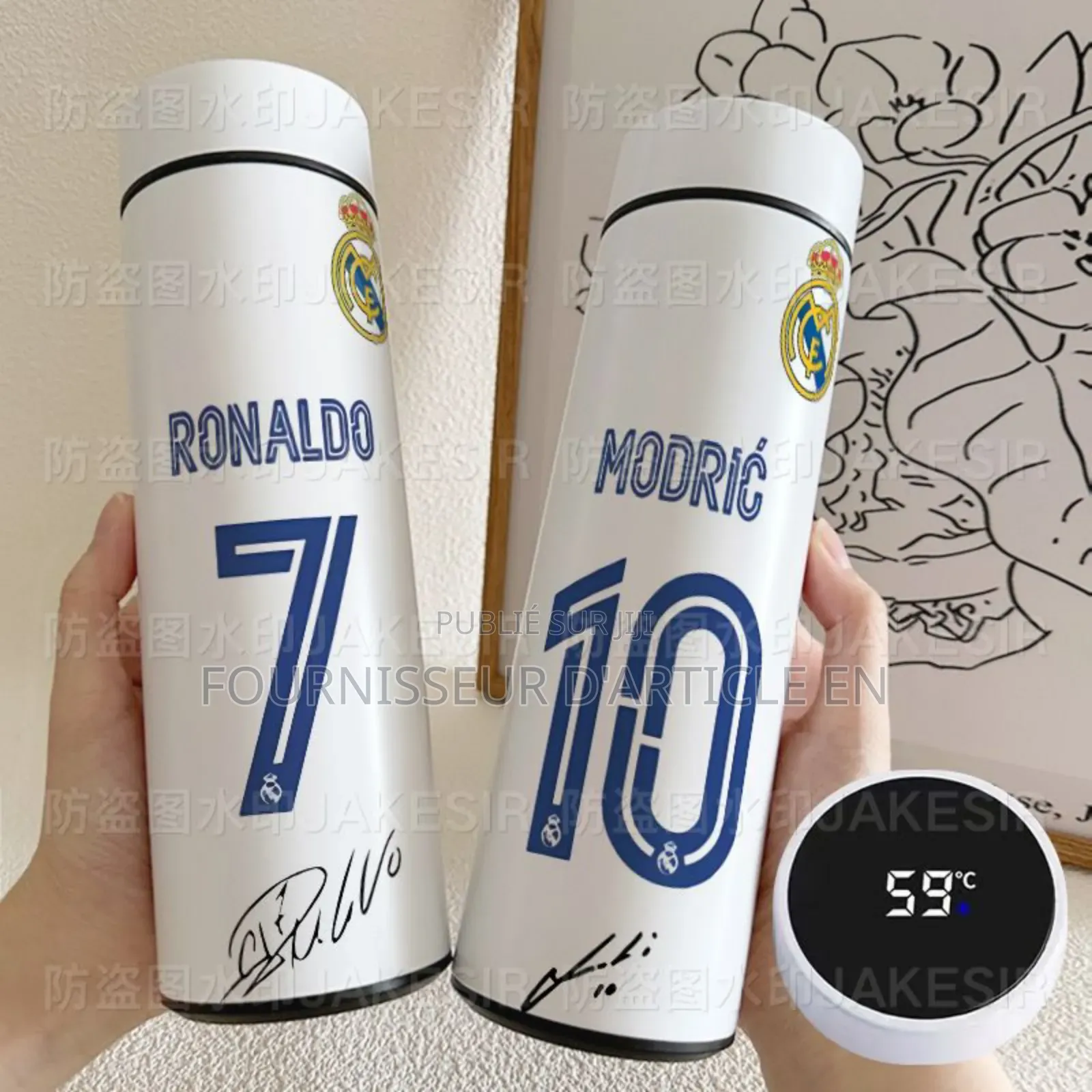 Gourde Isotherme Intelligente Sur Le Thème Du Football,Vendu en Gros