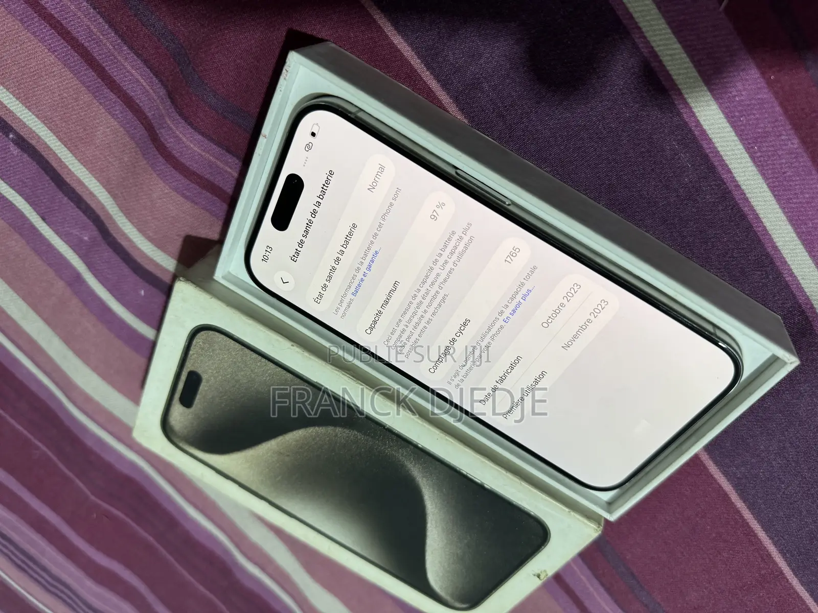 Apple iPhone 15 Pro 128 GB Argenté