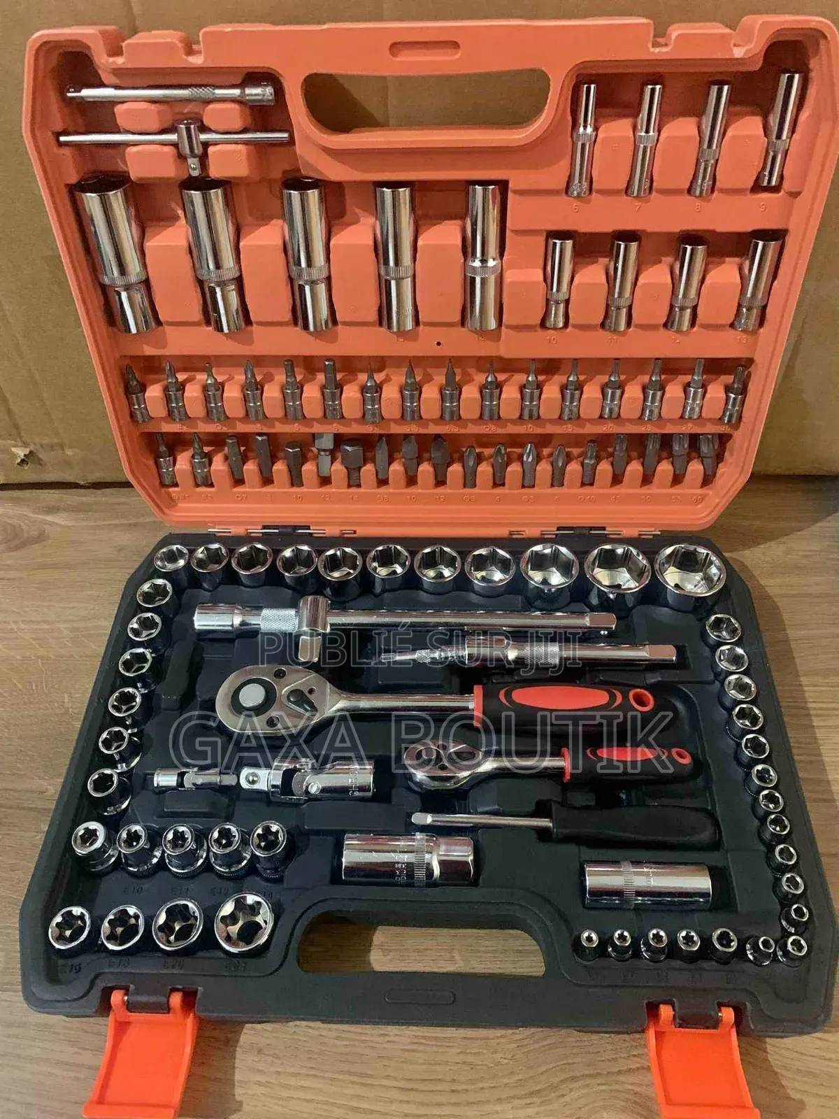Kit De 108 Clés À Douille 1/2" Et 1/4"Portable