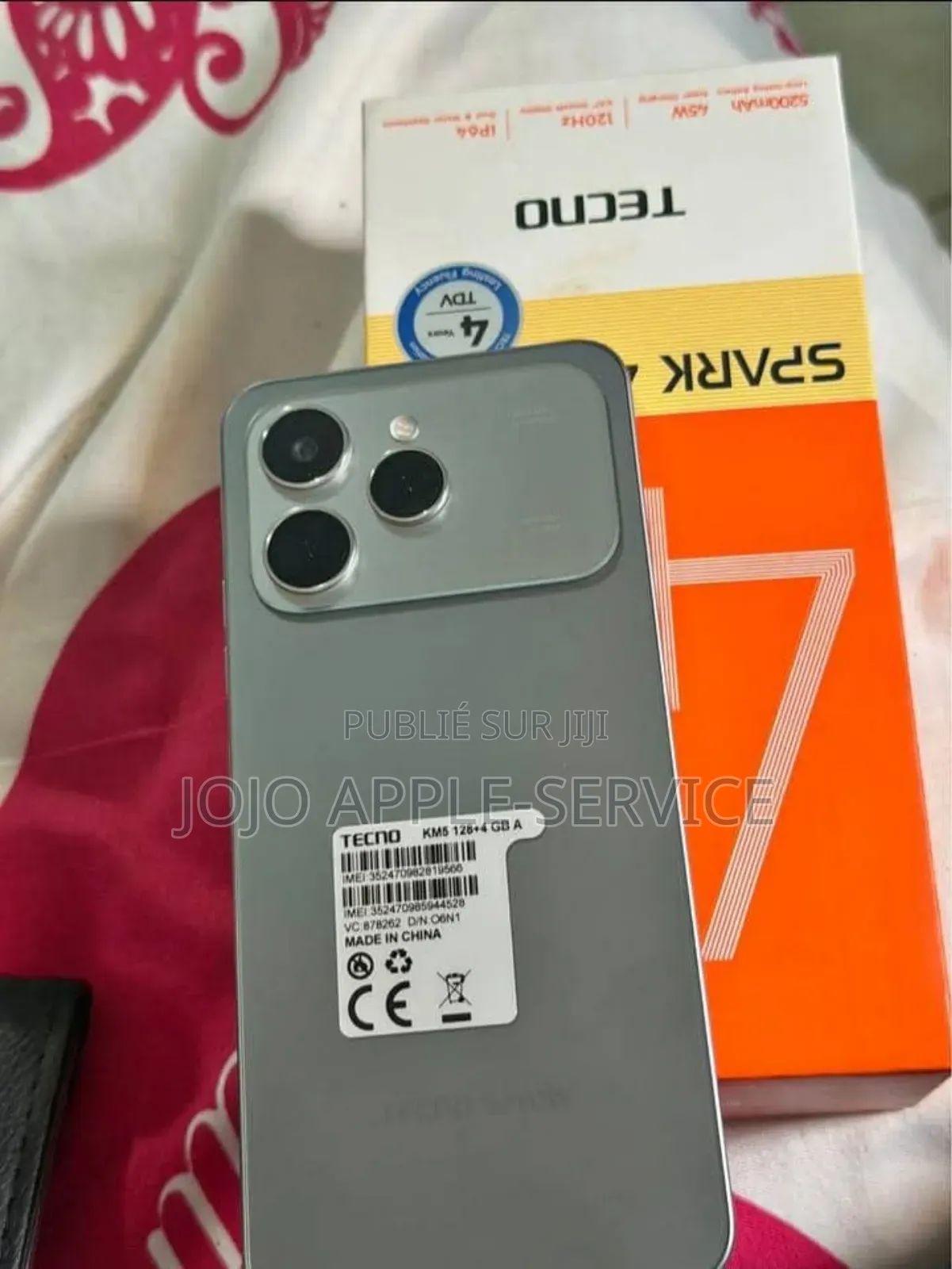 Nouveau Tecno Spark 40 128 GB Gris