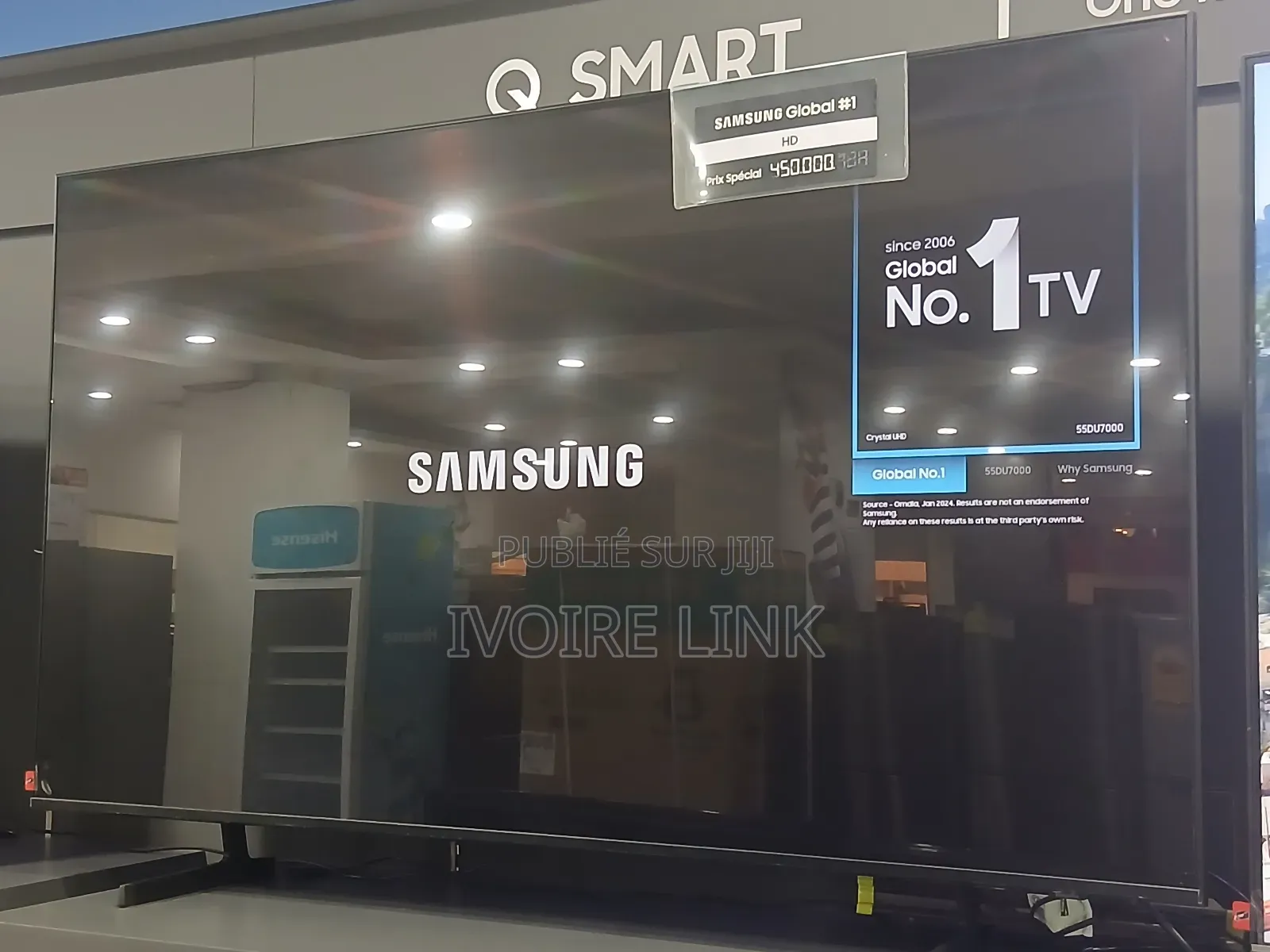 Samsung Crystal Uhd 55" – Nouveau Modèle 2024 (55du7000)