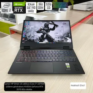 Nouveau Ordinateur portable HP Omen 15 16GB Intel Core i7 SSD 512GB