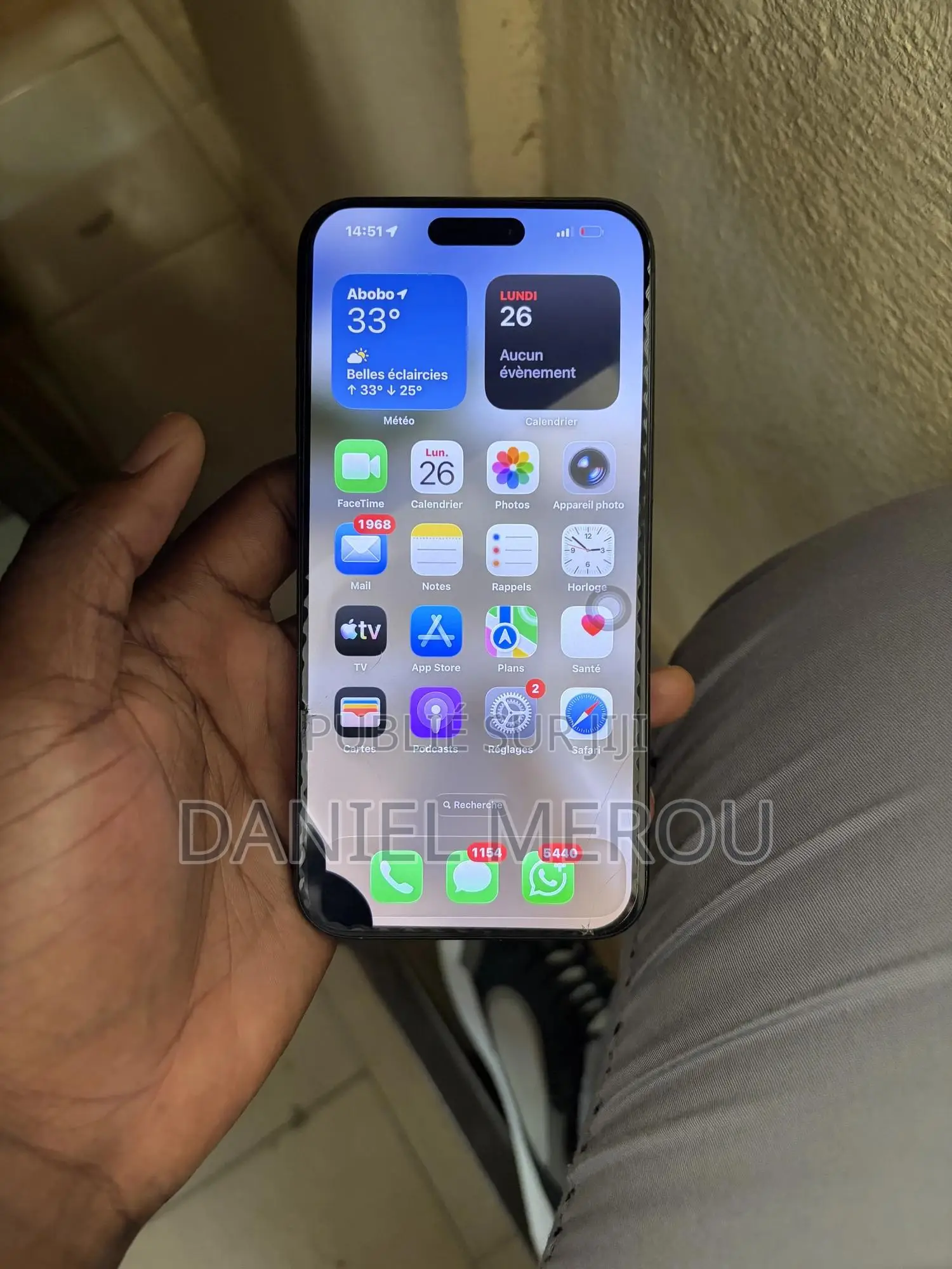 Apple iPhone 15 Pro Max 256 GB Noir