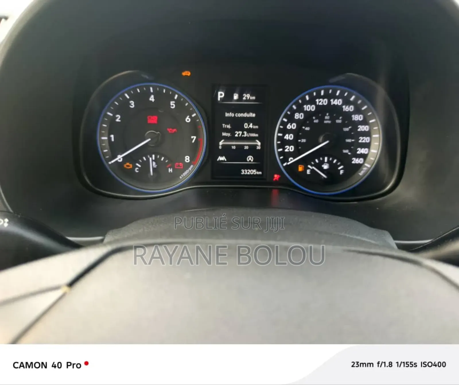 Hyundai Kona Limited 2023 Bleu