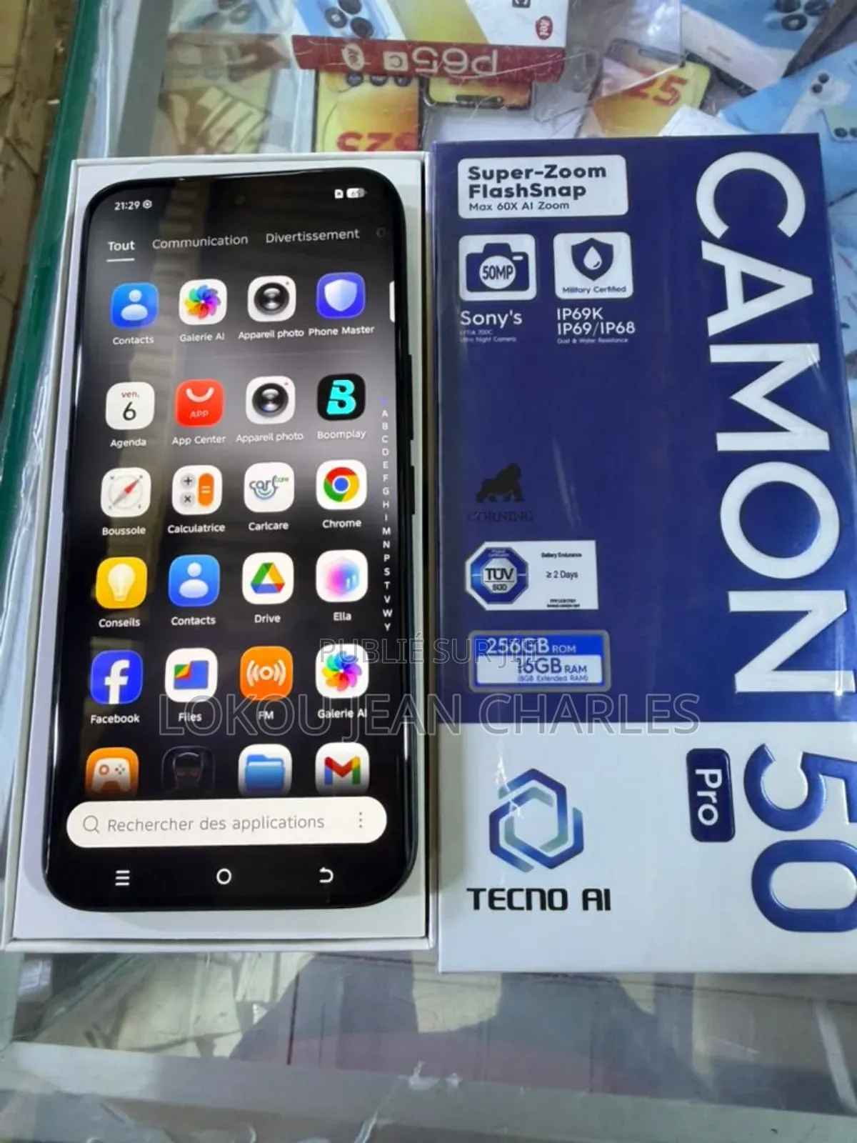 Nouveau Tecno Camon 50 Pro 256 GB Vert