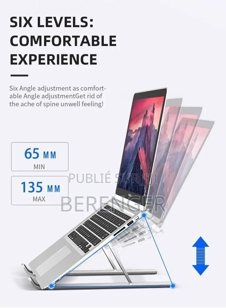 Support De Pc Portable 7 Niveaux De Reglages