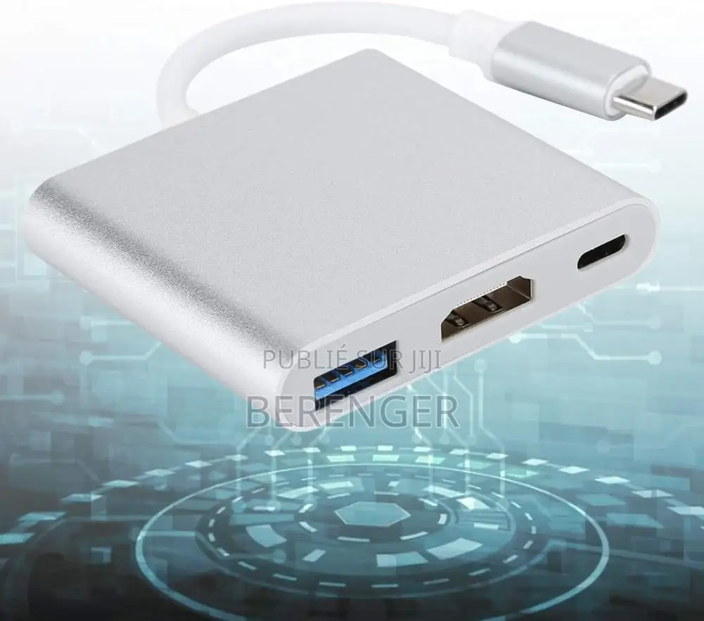 Adaptateur Type C Vers Usb+Hdmi+Usb C