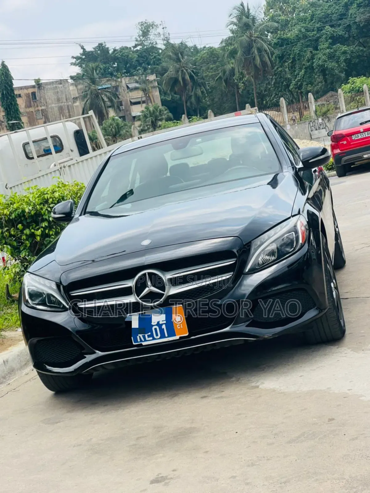 Mercedes-Benz C300 Luxury 4dr AWD 4Matic Sedan (2.0L 4cyl 7A) 2015 Noir