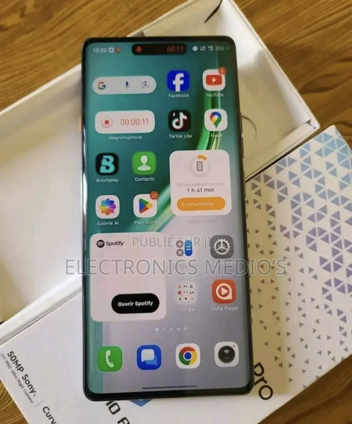Nouveau Tecno Camon 40 Pro 5G 256 GB Noir