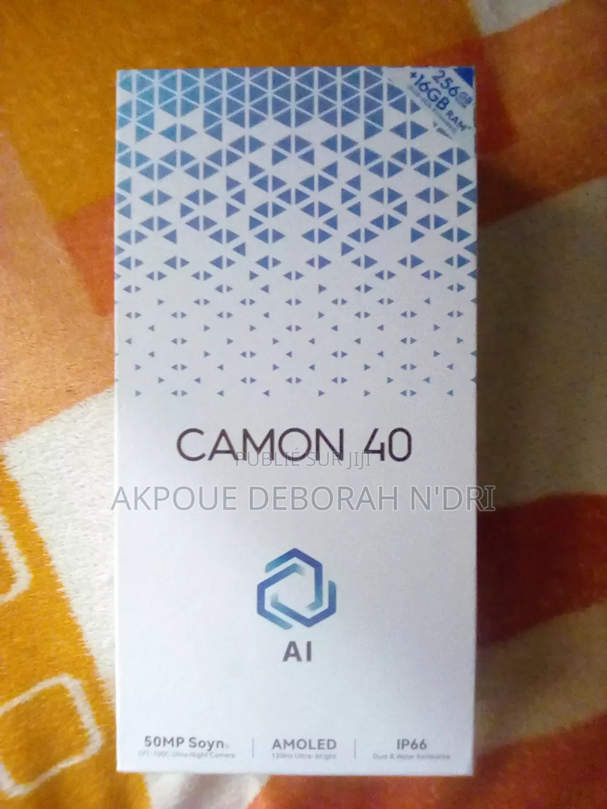 Nouveau Tecno Camon 40 256 GB Bleu