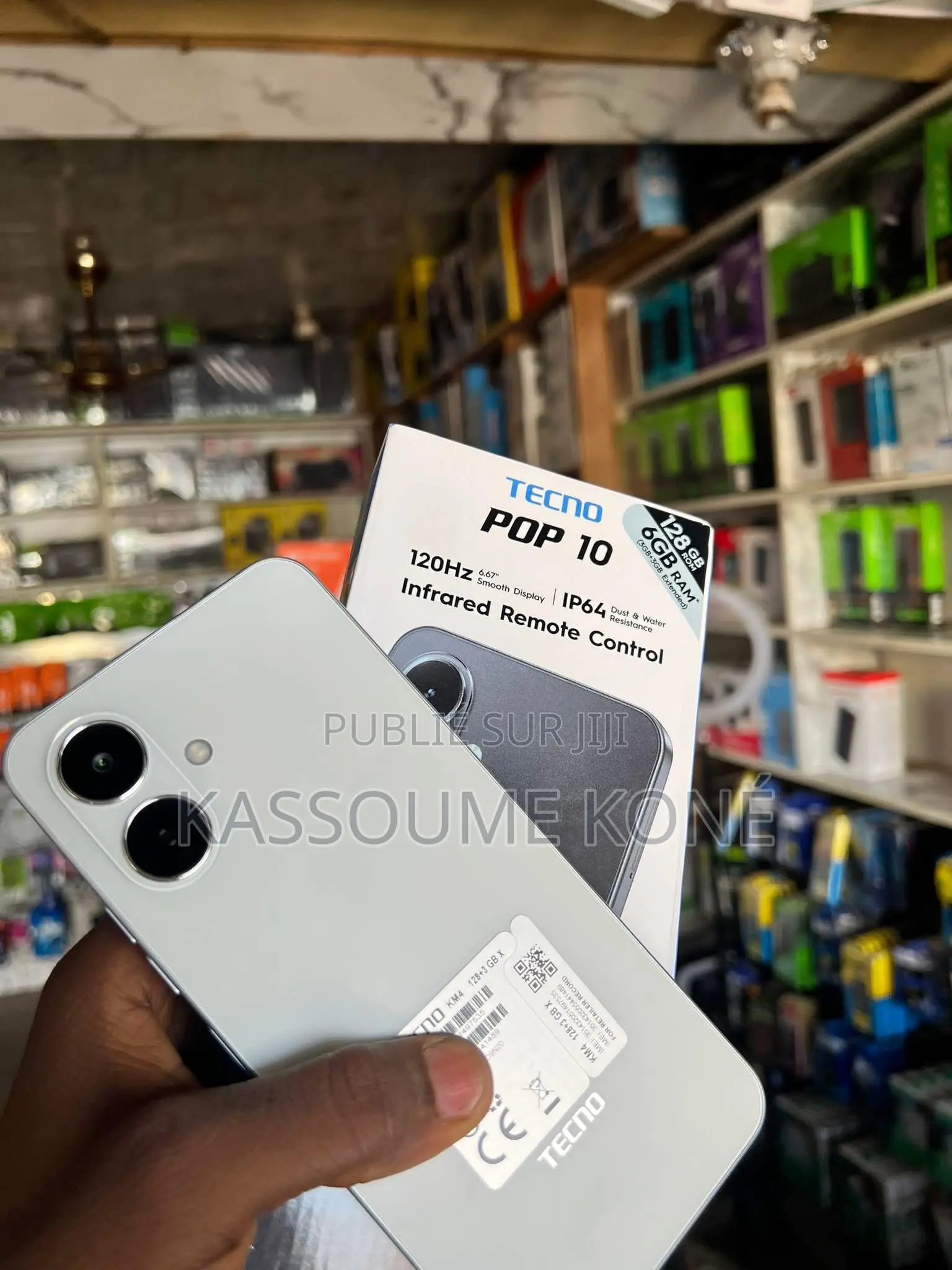 Nouveau Tecno Pop 10 128 GB Blanc