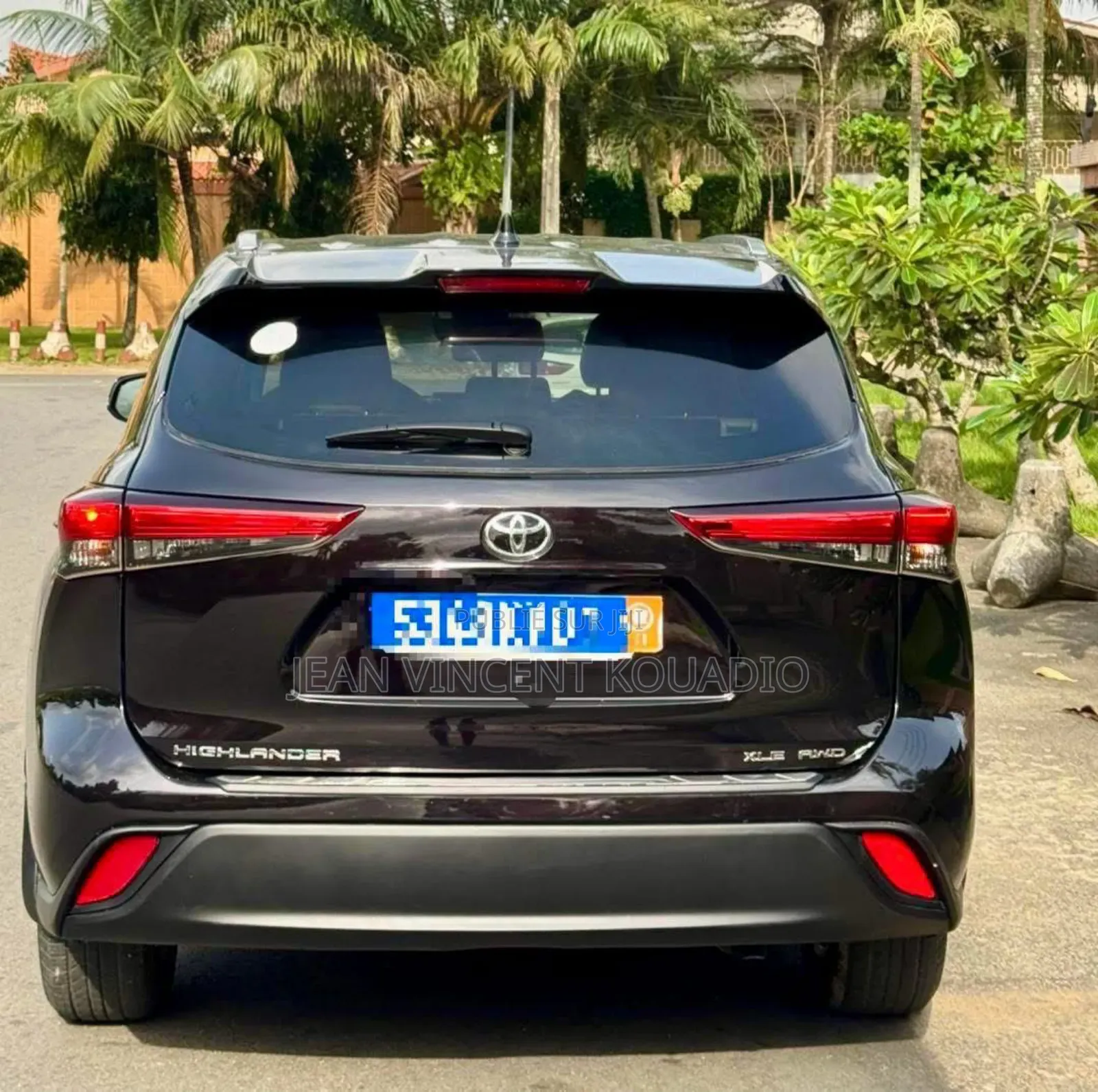 Toyota Highlander XLE AWD 2020 Noir