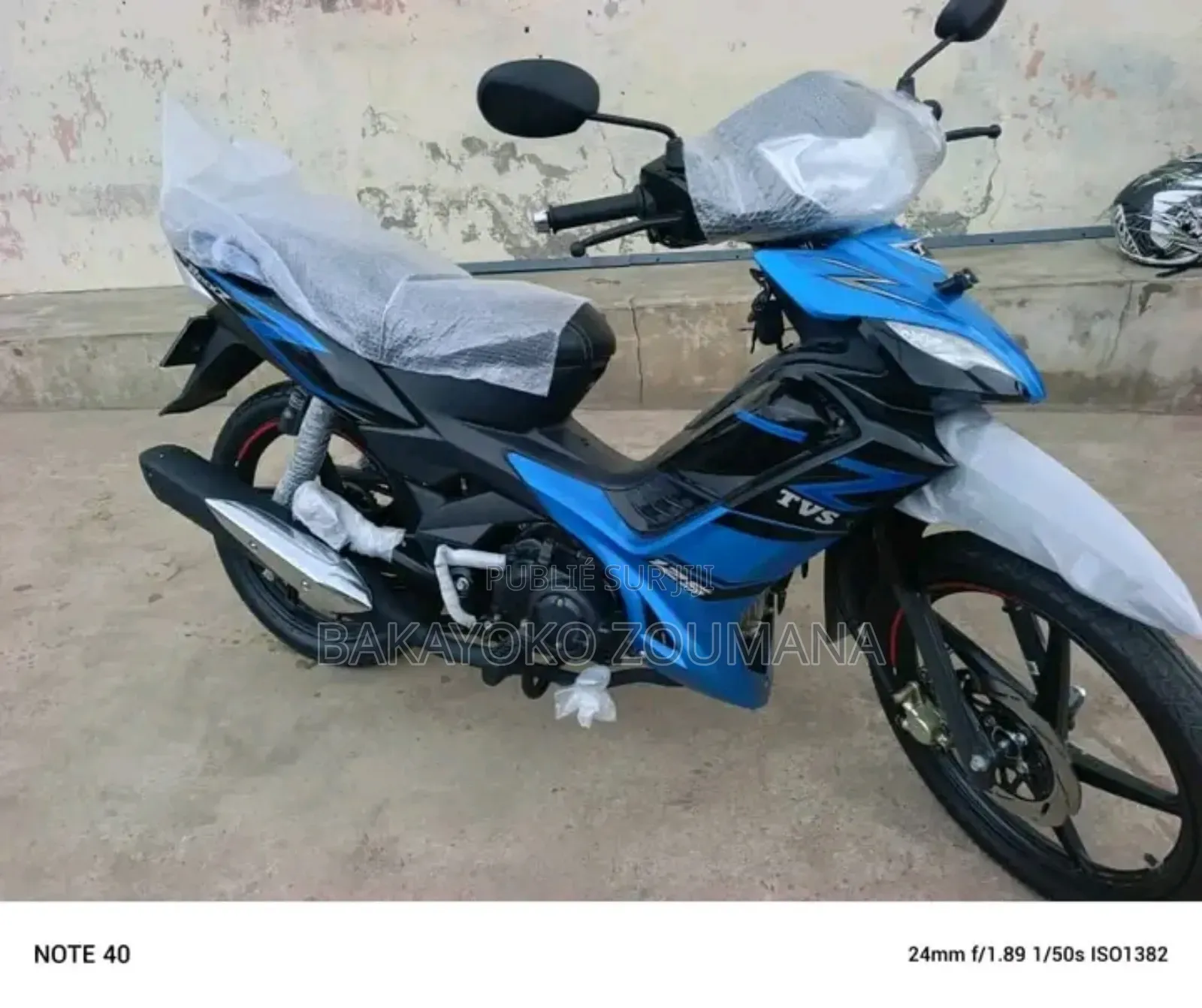 Nouveau TVS Rockz 125 2026 Blanc