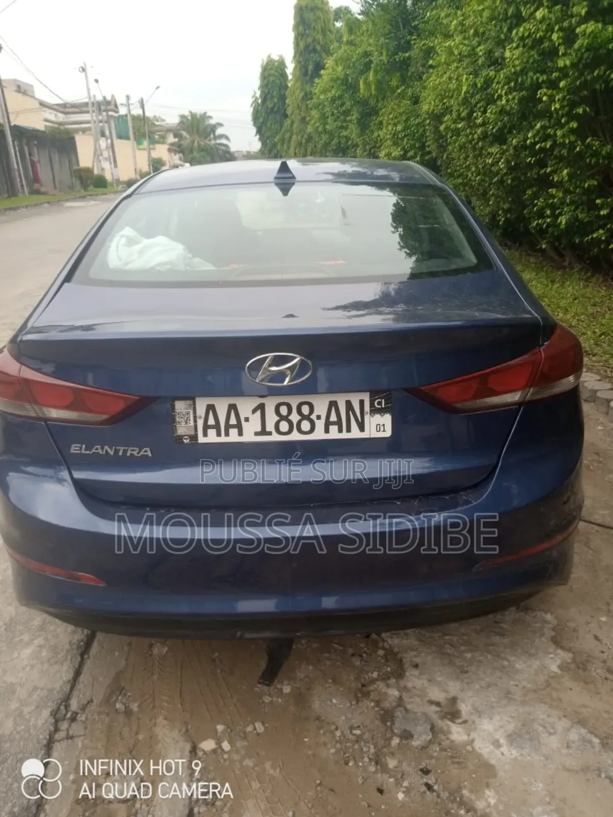 Hyundai Elantra Limited 2018 Bleu
