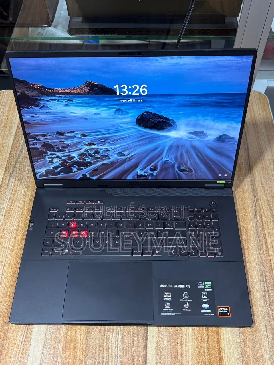 Ordinateur portable Asus TUF Gaming FX504 32GB AMD Ryzen 7 SSD 1T