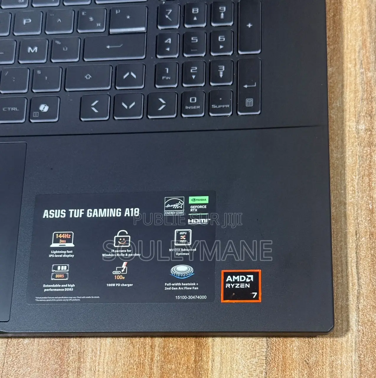 Ordinateur portable Asus TUF Gaming FX504 32GB AMD Ryzen 7 SSD 1T