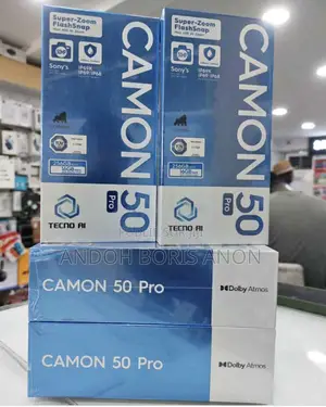 Nouveau Tecno Camon 50 Pro 256 GB Noir