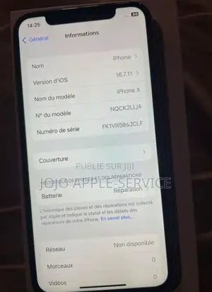 Nouveau Apple iPhone X 256 GB Blanc