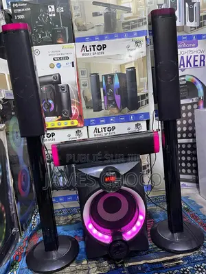 Alitop Woofer Sp-8848 Home Cinéma - Chaîne Hi-Fi - Noir