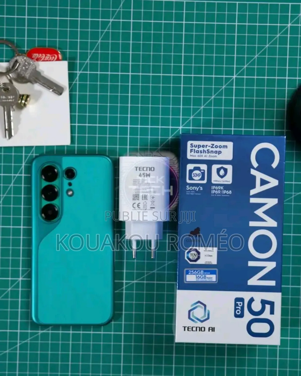 Nouveau Tecno Camon 50 256 GB Argenté