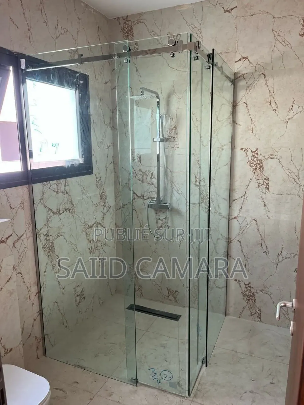 Baie Vitré Inox Balcon Cabine Douche Porte a La Française Fenêtre